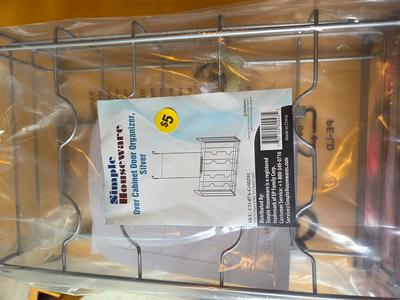 Over Cabinet Door Organizer $5